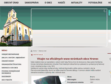 Tablet Screenshot of hronecobec.sk